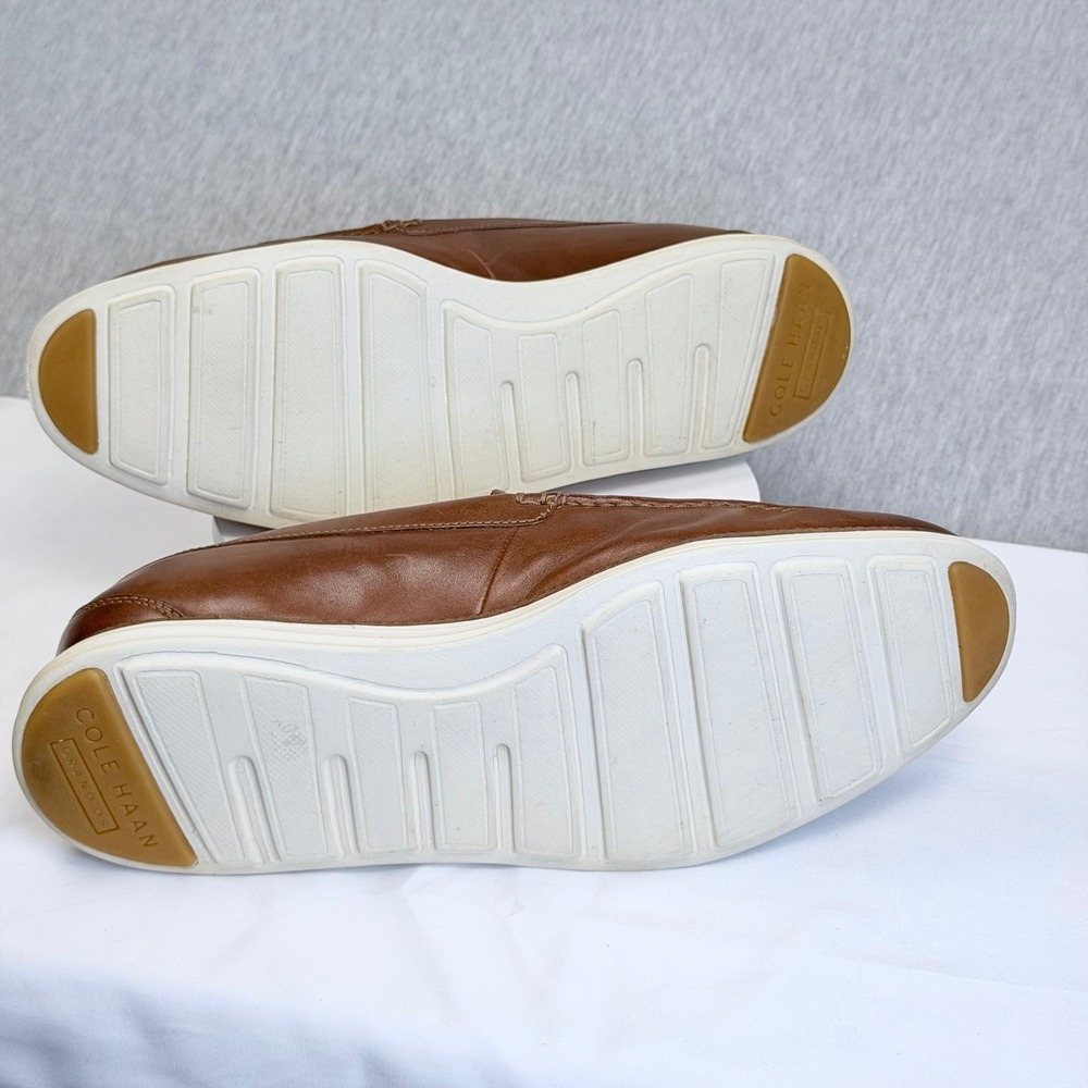 Cole Haan OriginalGrand Venetian Loafers Mens 13M British Tan Leather C29697 - Picture 4 of 7